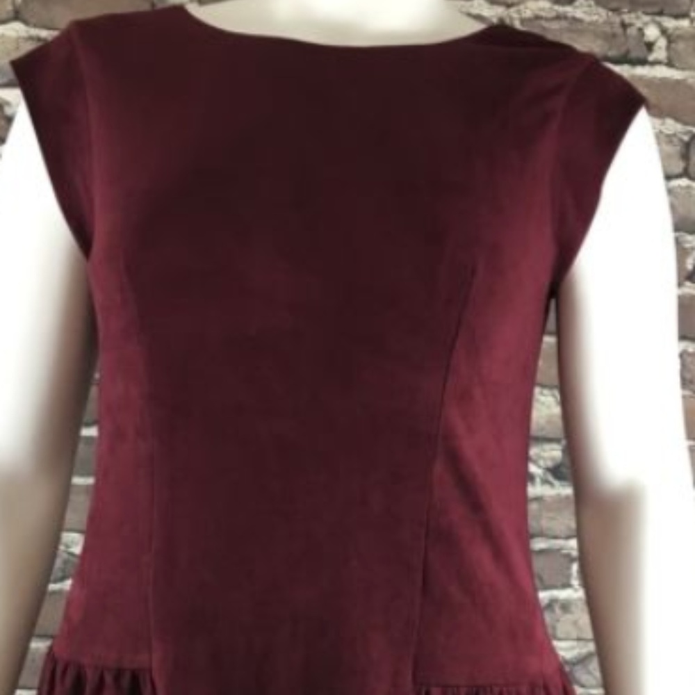Anthropology Greylin Faux Suede Dress Size M
